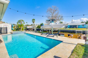 Spacious Canalfront Home with Pool about half Mi to Beach